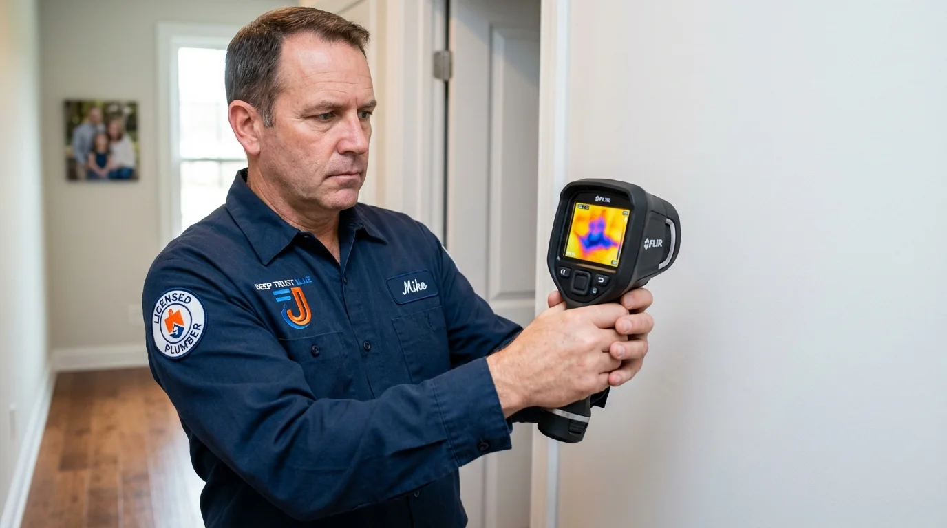 Thermal imaging leak detection by Johns Plumbing LLC in Tacoma